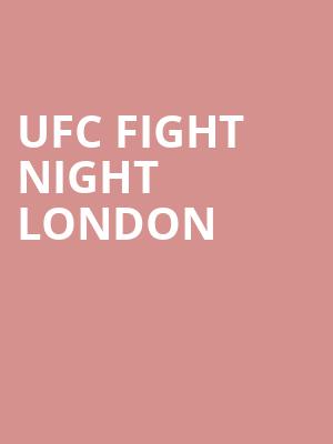 UFC Fight Night London at O2 Arena